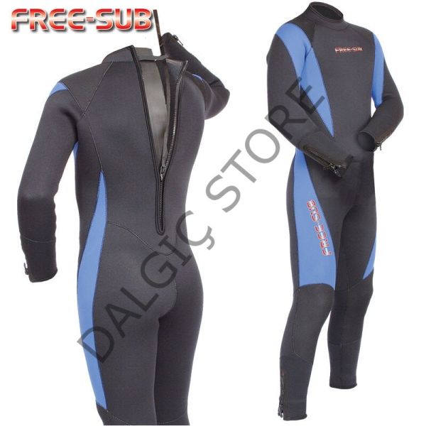 FREE-SUB 4 Mevsim Scuba Elbisesi 5mm XXL