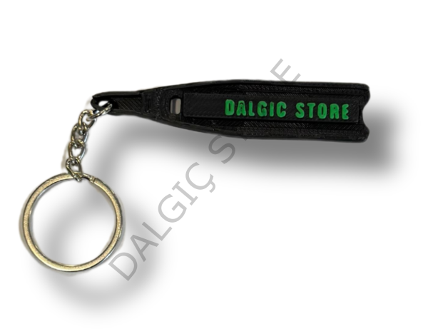 DALGICSTORE Serbest Dalış Palet Anahtarlık SİYAH-YEŞİL