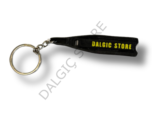DALGICSTORE Serbest Dalış Palet Anahtarlık SİYAH-SARI
