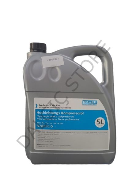 Bauer Kompresör Yağı VDL-100 Sentetik 5 litre