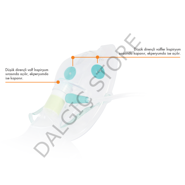 Yüksek Konsantrasyonlu Oksijen Maskesi (Yetişkin)