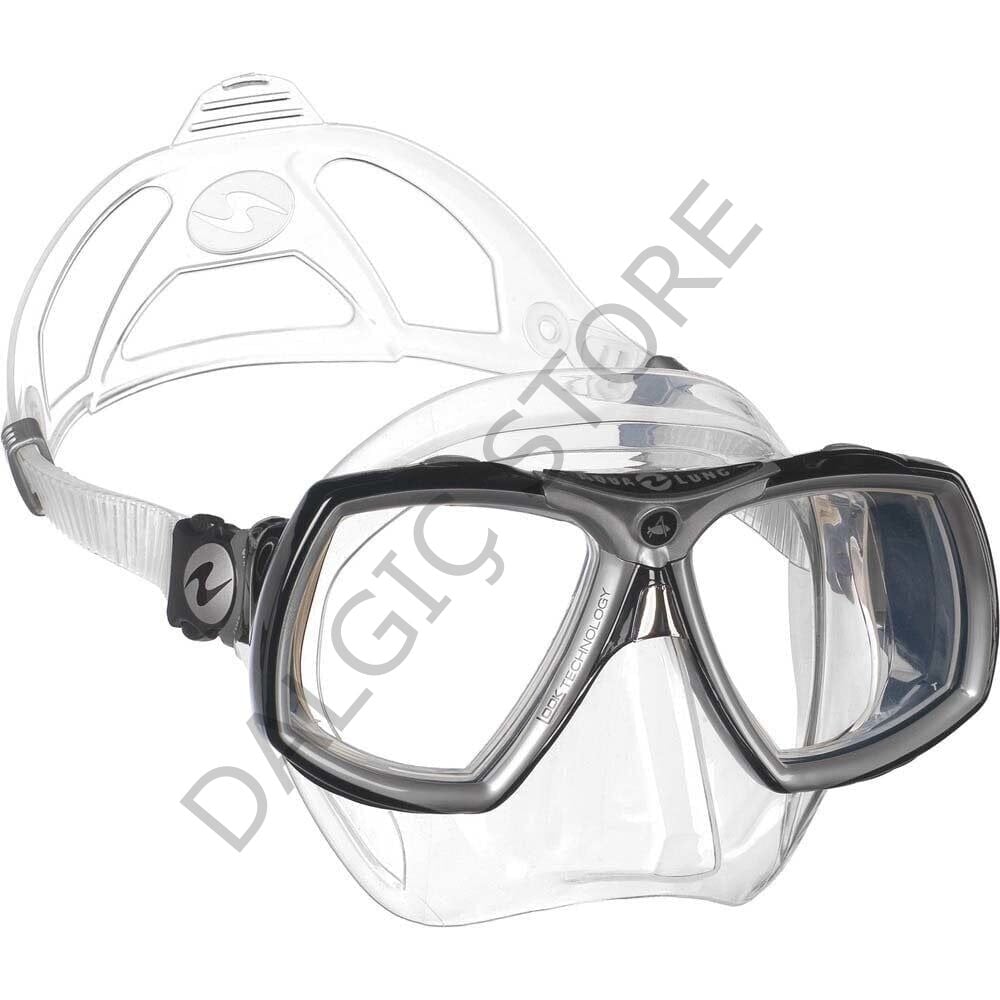 Aqua Lung Look 2 Şeffaf Silikon - Siyah/Gri Dalış Maskesi