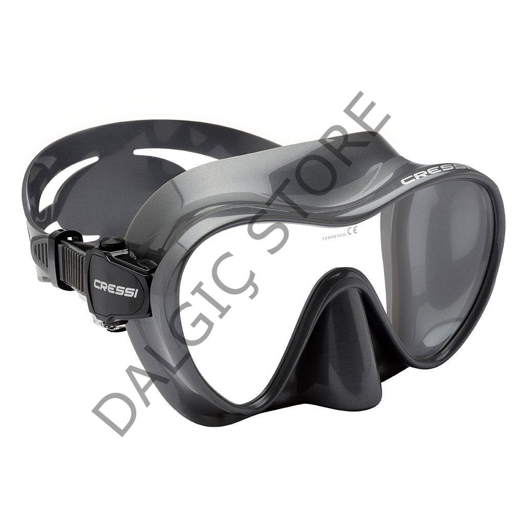 CRESSİ F1 Frameless Dalış Maskesi GÜMÜŞ