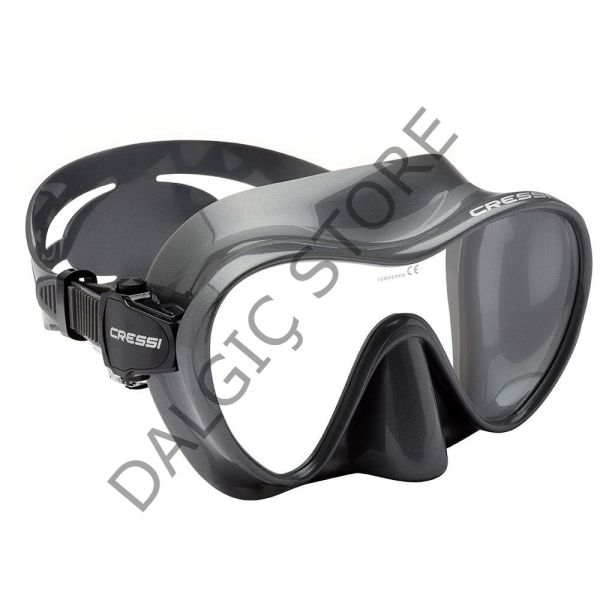 CRESSİ F1 Frameless Dalış Maskesi GÜMÜŞ