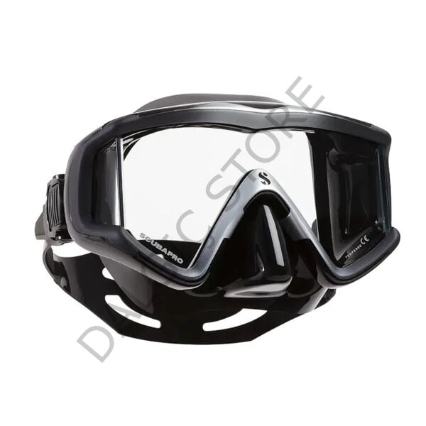 SCUBAPRO Crystal vu Maske SİYAH-GRİ