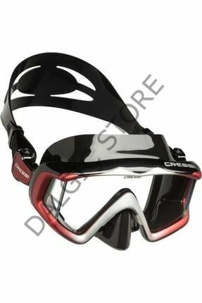 CRESSİ Liberty3 Triside Dalış Maskesi KIRMIZI-SİYAH